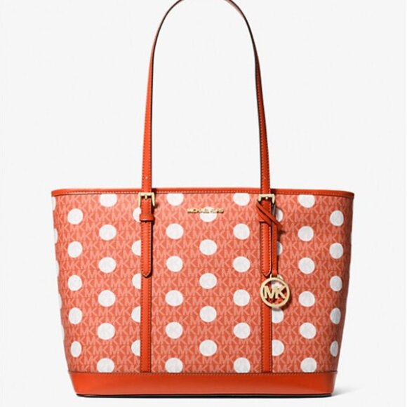 NEW Michael Kors Large Signature Logo Carryall Tote Bag - NWT - Picture 1 of 3